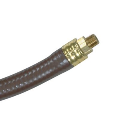 Image showing  48 in. Industrial Rubber Hose with Fittings, Black