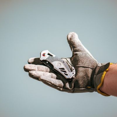 Image showing  3.25 in. Spring-Assisted Rescue Drop-Point Serrated Folding Knife, Black Oxide