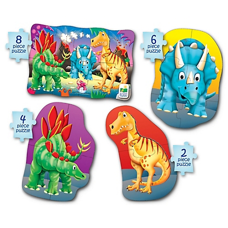 The Learning Journey My First Puzzle Set, Dino, 4-Pack