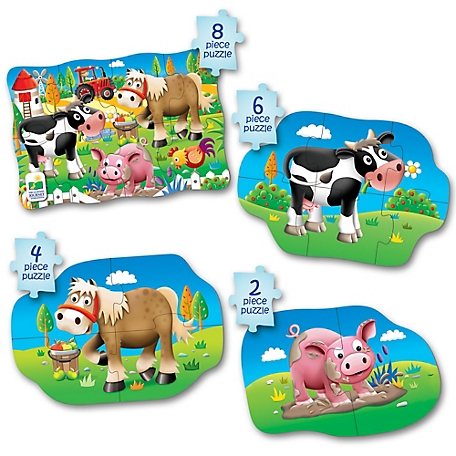 The Learning Journey My First Puzzle Sets 4-In-A-Box Puzzles - Farm