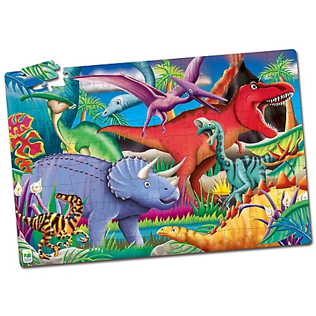 The Learning Journey Puzzle Doubles Glow-in-the Dark Dino Puzzle Game