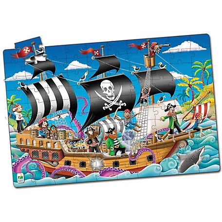 The Learning Journey Puzzle Doubles Glow-in-the-Dark Pirate Ship Puzzle