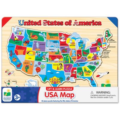 The Learning Journey Lift and Learn USA Map Puzzle -  LJ501726