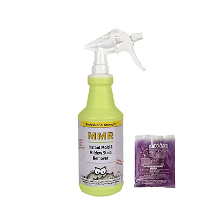 MMR Fast Mold Removal 32 oz. Professional Instant Mold and Mildew Stain Remover and 2 oz. Onslaught