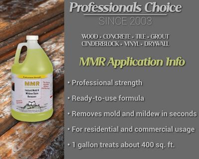 Image showing  4 gal. Professional Instant Mold and Mildew Stain Remover and Mold Killer Concentrate