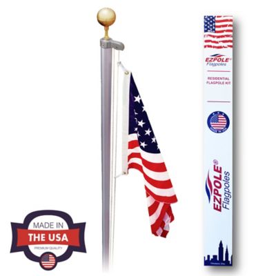 EZ Pole 17 ft. Sectional Flagpole Kit with Rope