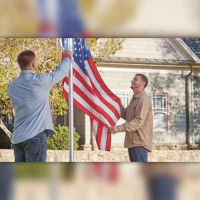 Image showing 8 th EZ Pole 21 ft. Sectional Flagpole Kit with Rope