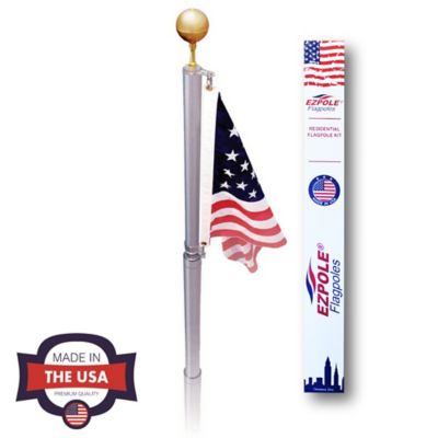 EZ Pole 21 ft. Telescopic Flagpole Kit