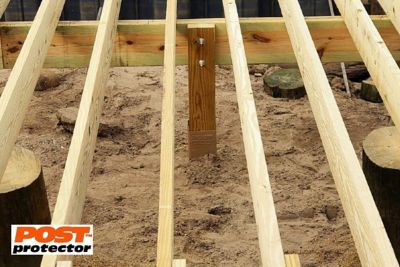 Image showing 8 th Post Protector 4 in. x 6 in. x 60 in. In-Ground Post Decay Protection