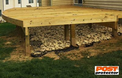 Image showing 8 th Post Protector 6 in. x 6 in. x 42 in. In-Ground Post Decay Protection