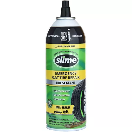 Slime Thru-Core Emergency Tire Sealant 14 oz. Tire Sealants & Patches