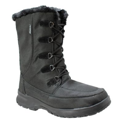 FreeShield Women's Water-Resistant Fur-Lined Lace-Up Winter Boots at ...