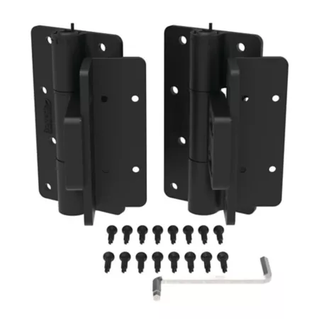 Barrette Outdoor Living Recessed Hinge Black 73044983 Gate Hardware