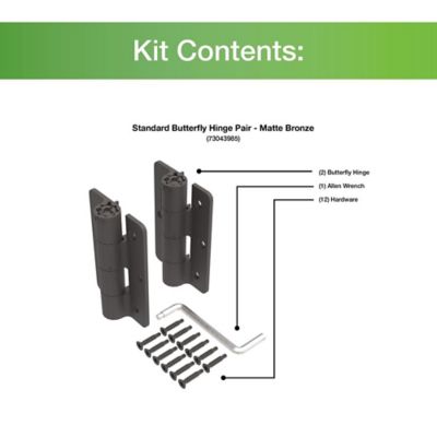 Image showing  Standard Butterfly Hinge, 2 pc.