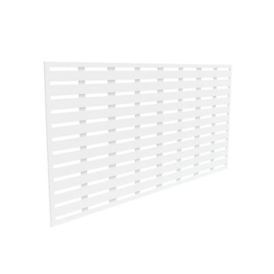 Image showing  3 ft. x 6 ft. Decorative Screen Panel, Boardwalk White