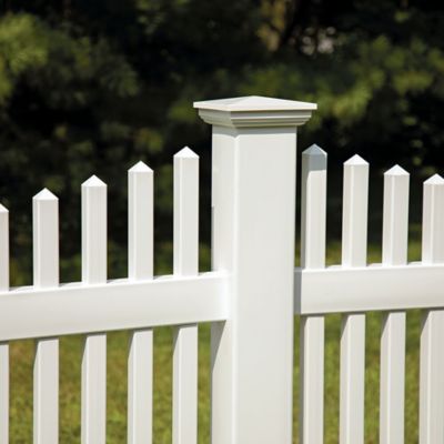 Image showing  5 in. x 5 in. New England Post Top, White