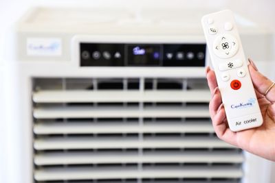 Image showing 5 th Cajun Kooling 110V Portable Evaporative Air Cooler/Swamp Cooler, 600 sq. ft., 4 Speeds