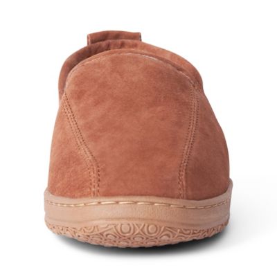 Image showing 3 th Old Friend Footwear Men's Romeo Leather Slippers, Chestnut