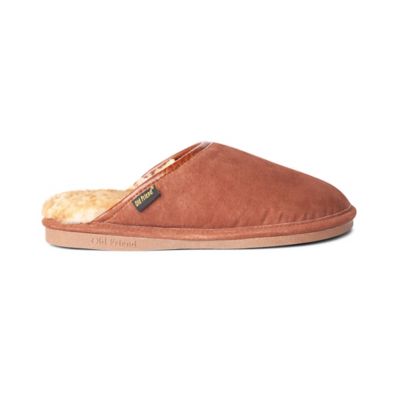Old Friend Footwear Men's Scuff Leather Slippers
