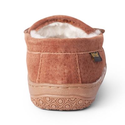 Image showing  Leather Moccasin Slippers, Chestnut