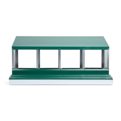Image showing 8 th Homestead Essentials Metal Roll-Away 4-Compartment Chicken Nesting Box
