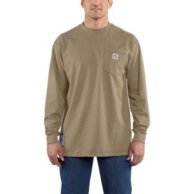 Carhartt Men's Long-Sleeve Flame-Resistant Force Cotton T-Shirt Carhartt Men's Flame-Resistant Shirt