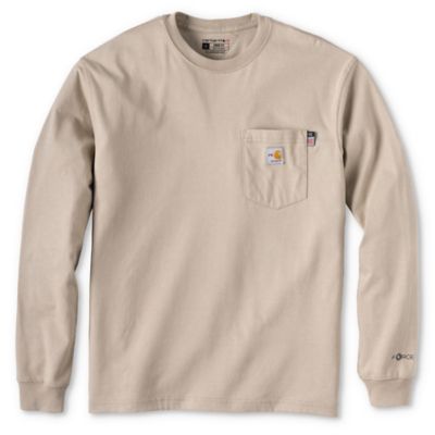 Carhartt Men's Dearborn Flame-Resistant Force Cotton Long-Sleeve T-Shirt
