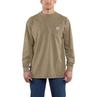 Carhartt Men's Dearborn Flame-Resistant Force Cotton Long-Sleeve T-Shirt