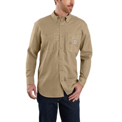 Carhartt Men's Flame-Resistant Force Original Fit Long-Sleeve Work Shirt