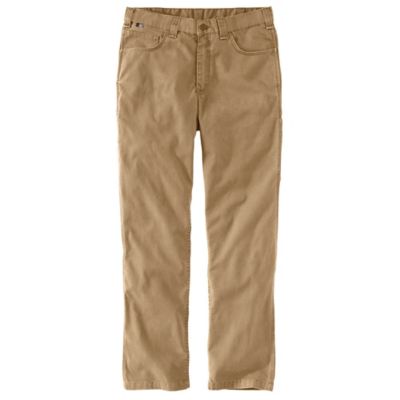 Carhartt Men's Relaxed Fit Mid-Rise Flame-Resistant Rugged Flex 5-Pocket Canvas Work Pants