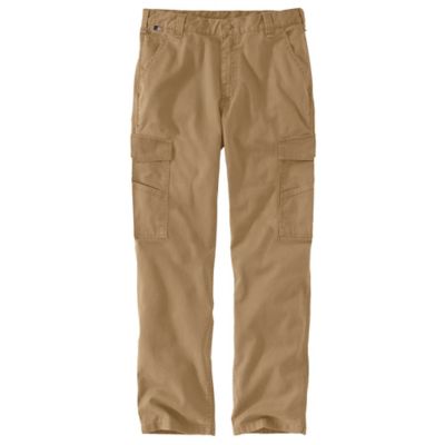 Carhartt Men's Relaxed Fit Mid-Rise Flame-Resistant Rugged Flex Canvas Cargo Pants