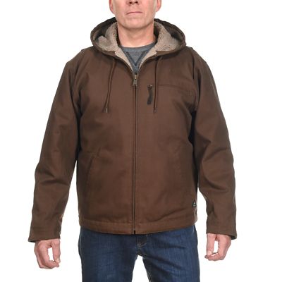 men's sherpa lined jacket with hood