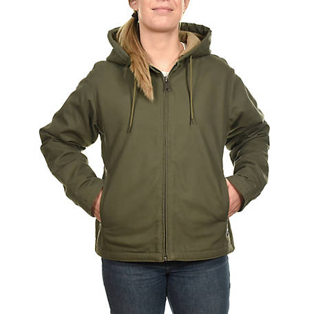 Ridgecut Women's Sherpa-Lined Duck Hooded Jacket