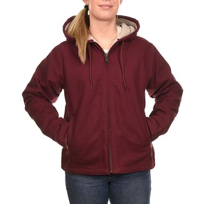 Ridgecut Women's Sherpa-Lined Duck Hooded Jacket Great farm jacket