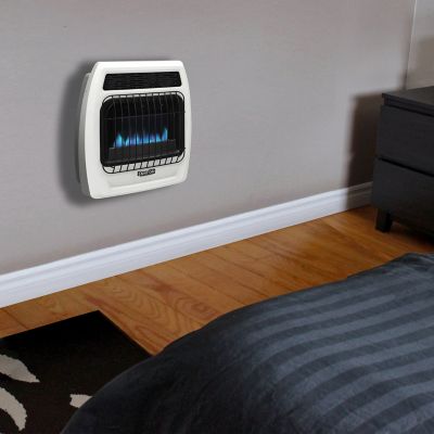 Image showing  17.32 in. Natural Gas Blue Flame Vent-Free Thermostat Wall-Mounted Heater, 300 sq. ft., 10,000 BTU