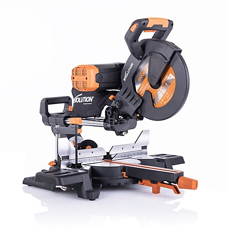 Evolution R255SMSDB+ 15A 10 in. Dual Bevel Multi-Material Compound Sliding Miter Saw