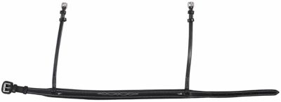 Image showing  Pro Wide Padded Raised Fancy-Stitched Noseband for Mono Crown Bridles