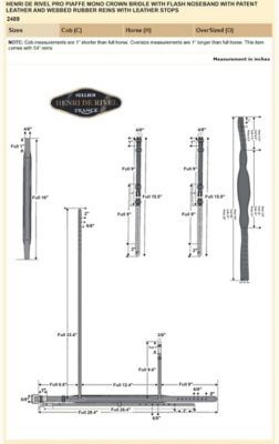 Image showing  Pro Piaffe Mono Crown Bridle with Flash Noseband and Patent Leather/Webbed Rubber Reins/Leather Stops