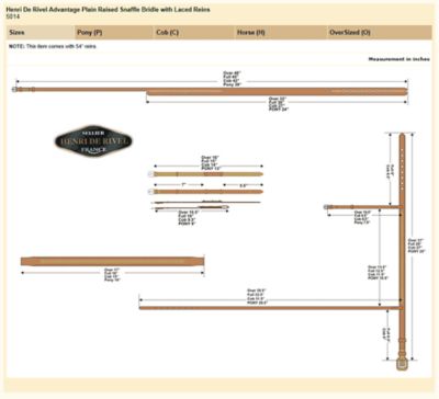 Image showing  Advantage Plain Raised Snaffle Bridle with Laced Reins