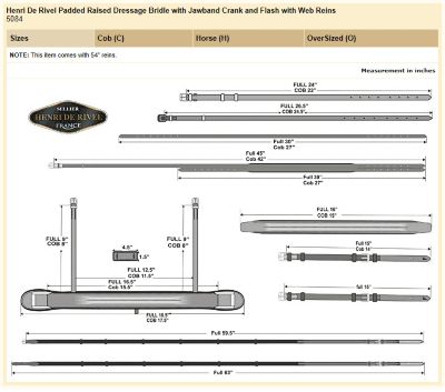 Image showing  Pro Padded Raised Dressage Bridle with Crank Flash Noseband and Web Reins