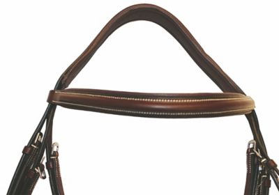 Image showing  Pro Mono Crown Raised Figure-8 Bridle with Rubber Reins