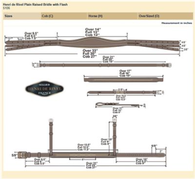 Image showing  Pro Mono Crown Bridle with Flash and Rubber Reins
