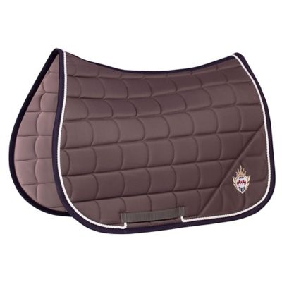 Tough 1 EquiRoyal Square Quilted Cotton English Saddle Pad - Shock Absorbing Comfort For Horses