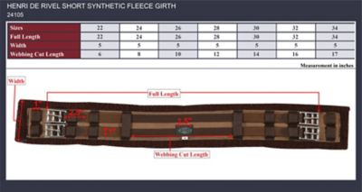 Image showing  Short Synthetic Fleece Girth, 24105