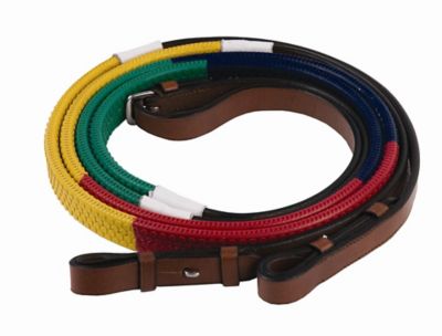 Henri de Rivel Advantage Training Reins, Rainbow