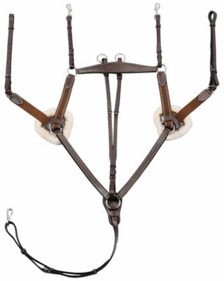 Image showing  Pro 5-Point Elastic Breastplate Martingale with Running Attachment