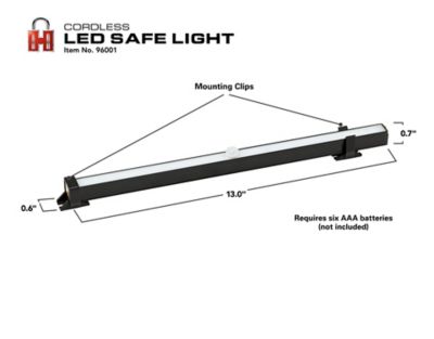 Image showing  70-Lumen 20-LED Cordless Safe Light, 0.6 in. H x 13 in. W x 0.7 in. D