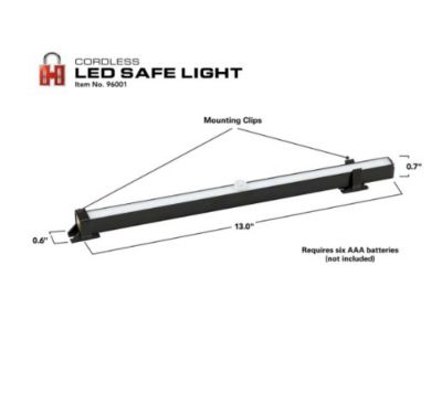 Image showing  70-Lumen 20-LED Cordless Safe Light, 0.6 in. H x 13 in. W x 0.7 in. D