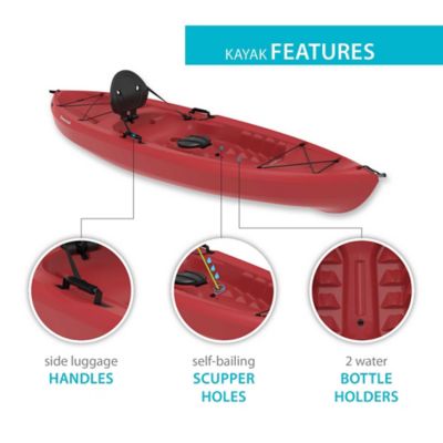 Image showing  10 ft. Tamarack Sit-on-Top Kayak, Red