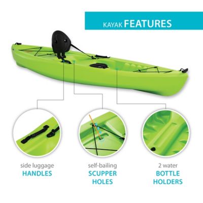 Image showing  10 ft. Tioga Sit-on-Top Kayak, Lime Green